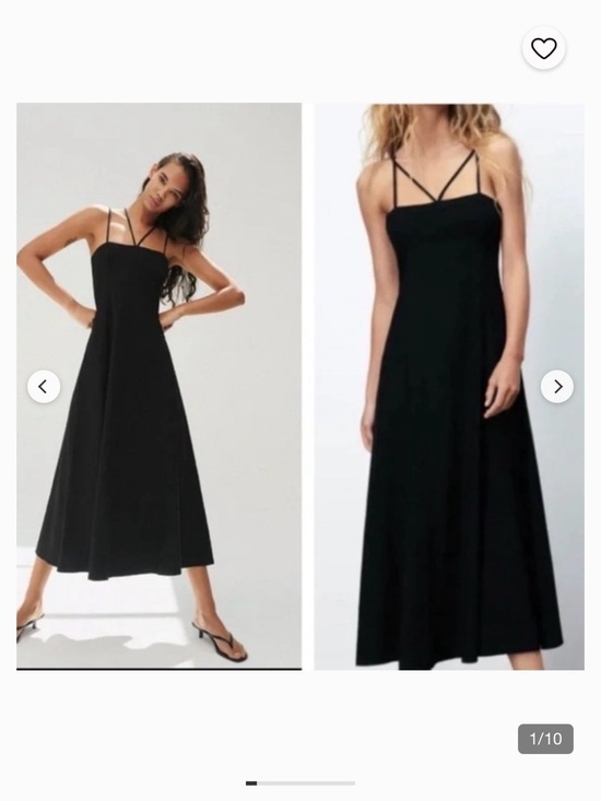 Zara Dresses & Skirts - Zara Black Strappy Midi Dress with Double Spaghetti Straps